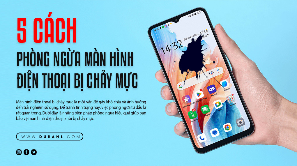 5 Cách Phòng Ngừa Màn Hình Điện Thoại Bị Chảy Mực