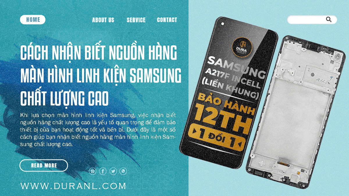 Cách nhận biết nguồn hàng màn hình linh kiện Samsung chất lượng cao