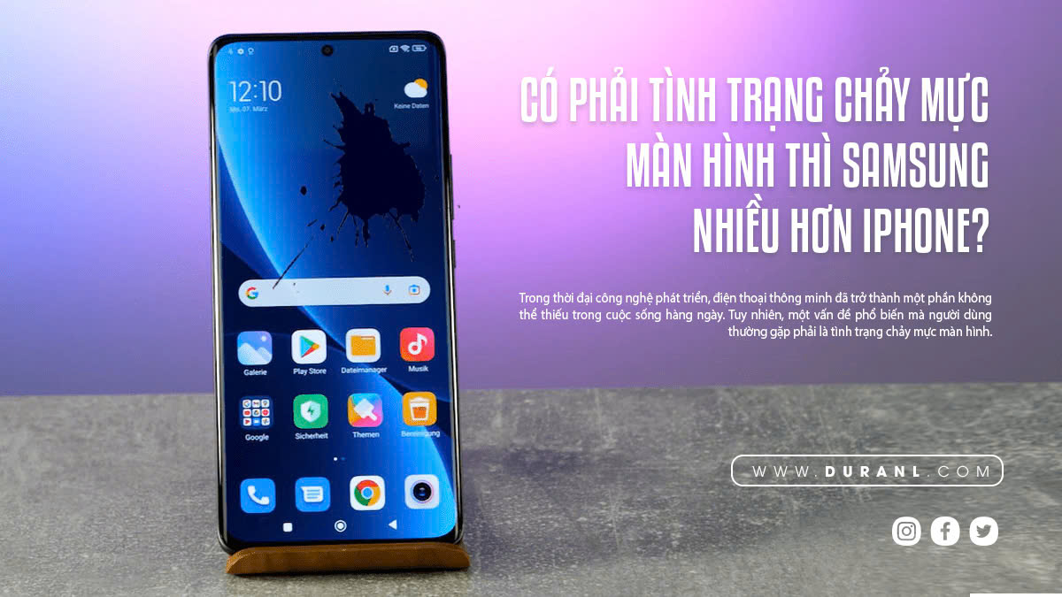 Có Phải Tình Trạng Chảy Mực Màn Hình Thì Samsung Nhiều Hơn iPhone?