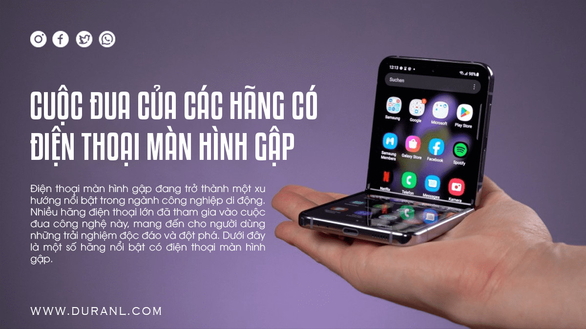 Cuộc Đua Của Các Hãng Có Điện Thoại Màn Hình Gập