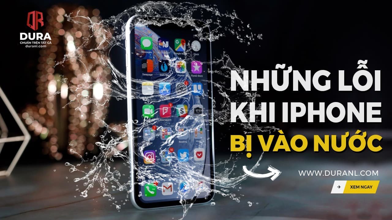 Những lỗi sẽ xảy ra với màn hình iPhone khi lỡ vào nước?