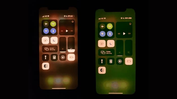 Sau khi mở khóa màn hình iPhone 11 bị ngả sang màu xanh lá phải làm sao?