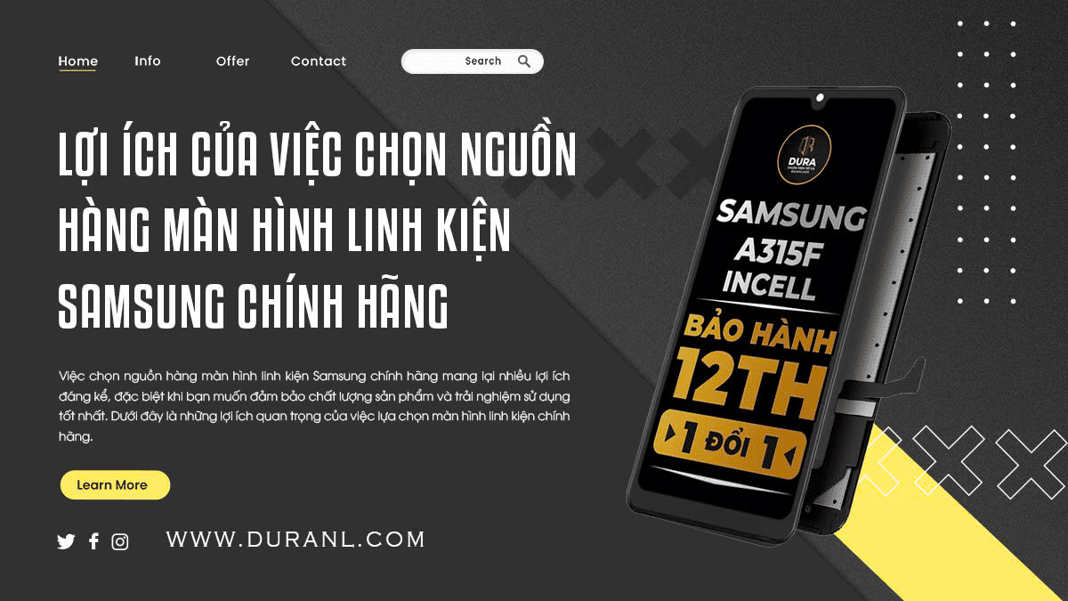 Lợi ích của việc chọn nguồn hàng màn hình linh kiện Samsung chính hãng