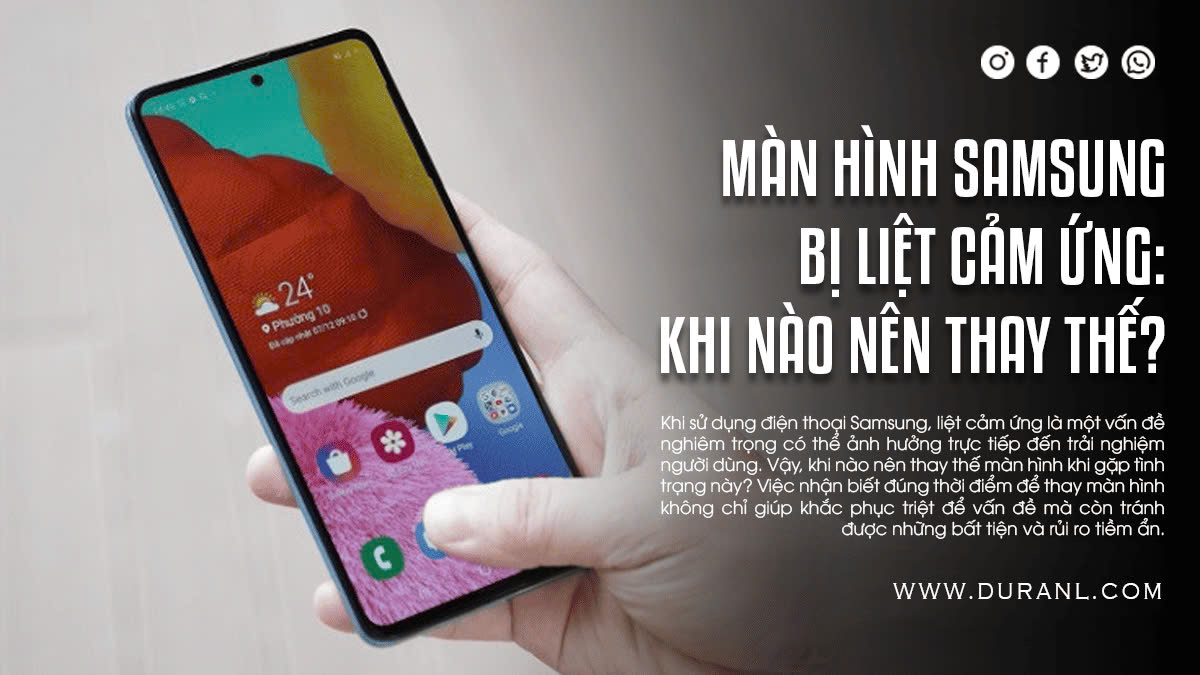 Màn hình Samsung bị liệt cảm ứng: Khi nào nên thay thế?