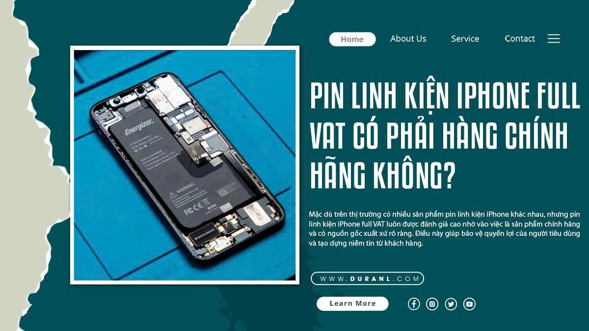 Pin linh kiện iPhone full VAT có phải hàng chính hãng không?