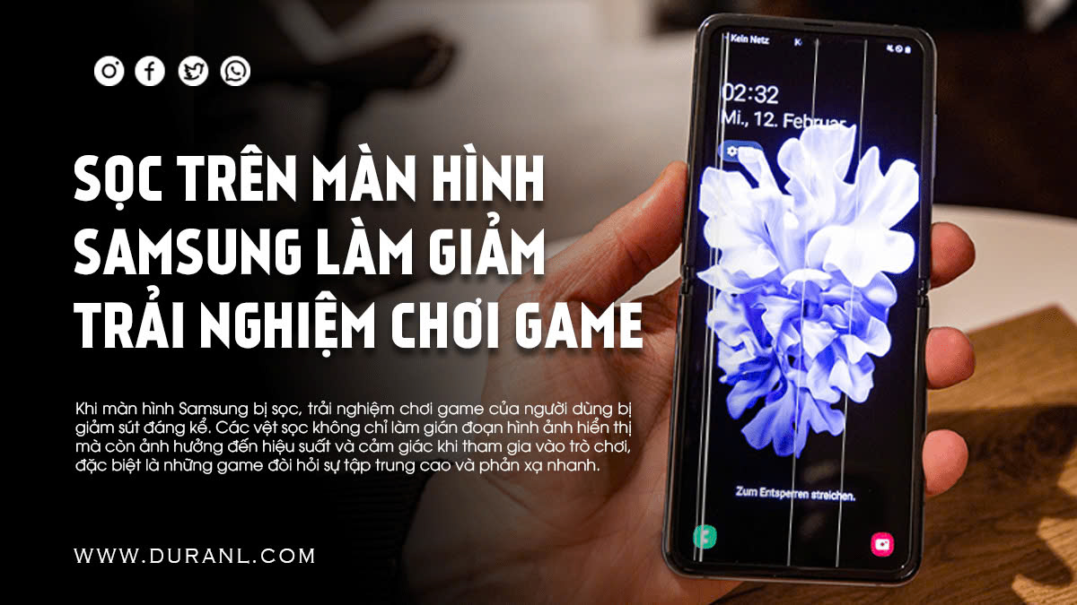 Sọc trên màn hình Samsung làm giảm trải nghiệm chơi game