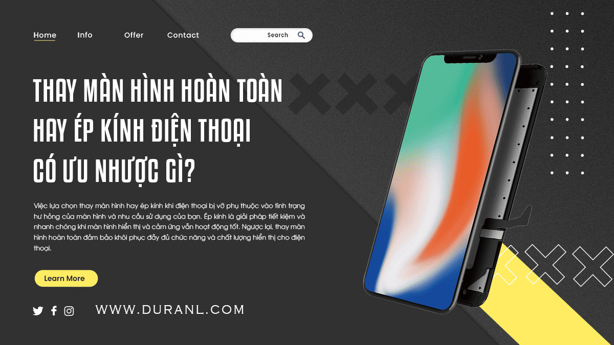 Thay Màn Hình Hoàn Toàn hay Ép Kính Điện Thoại Có Ưu Nhược Gì?