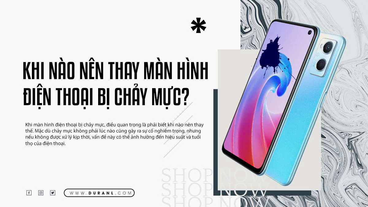 Khi nào nên thay màn hình điện thoại bị chảy mực?
