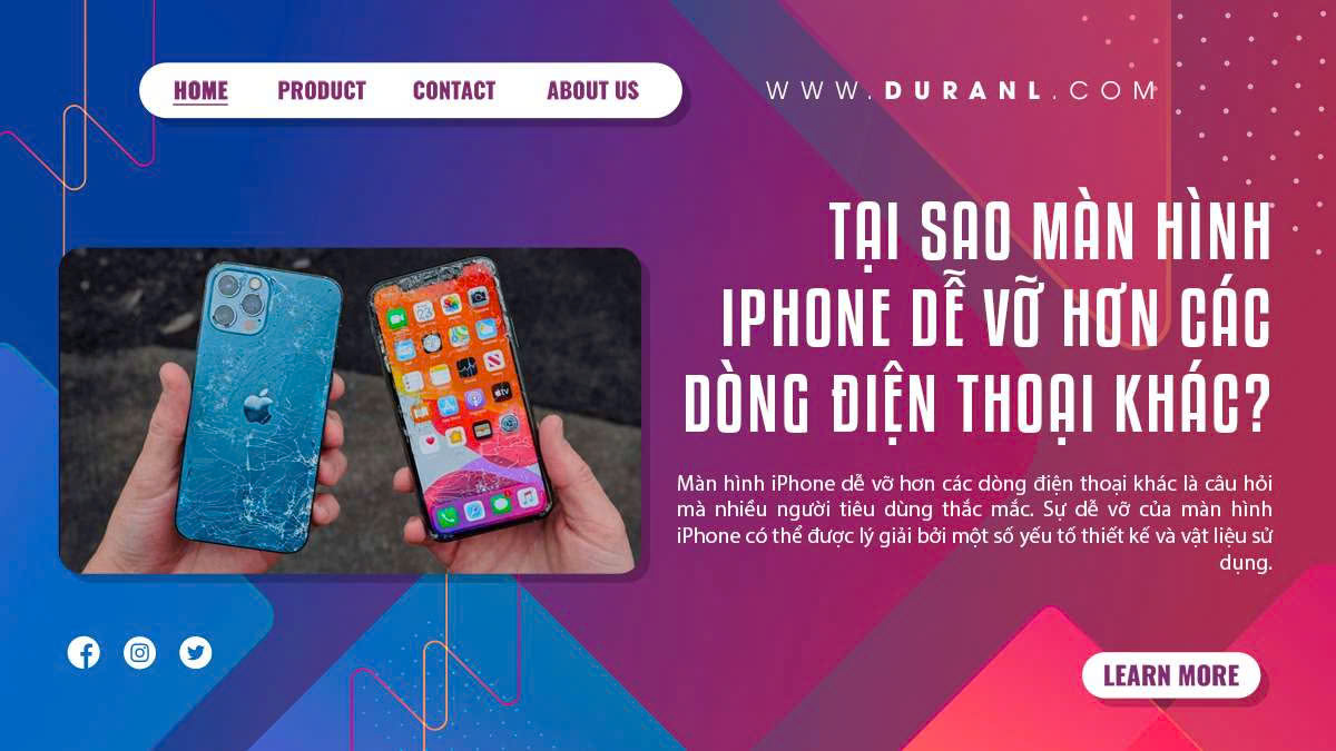 Tại sao màn hình iPhone dễ vỡ hơn các dòng điện thoại khác?