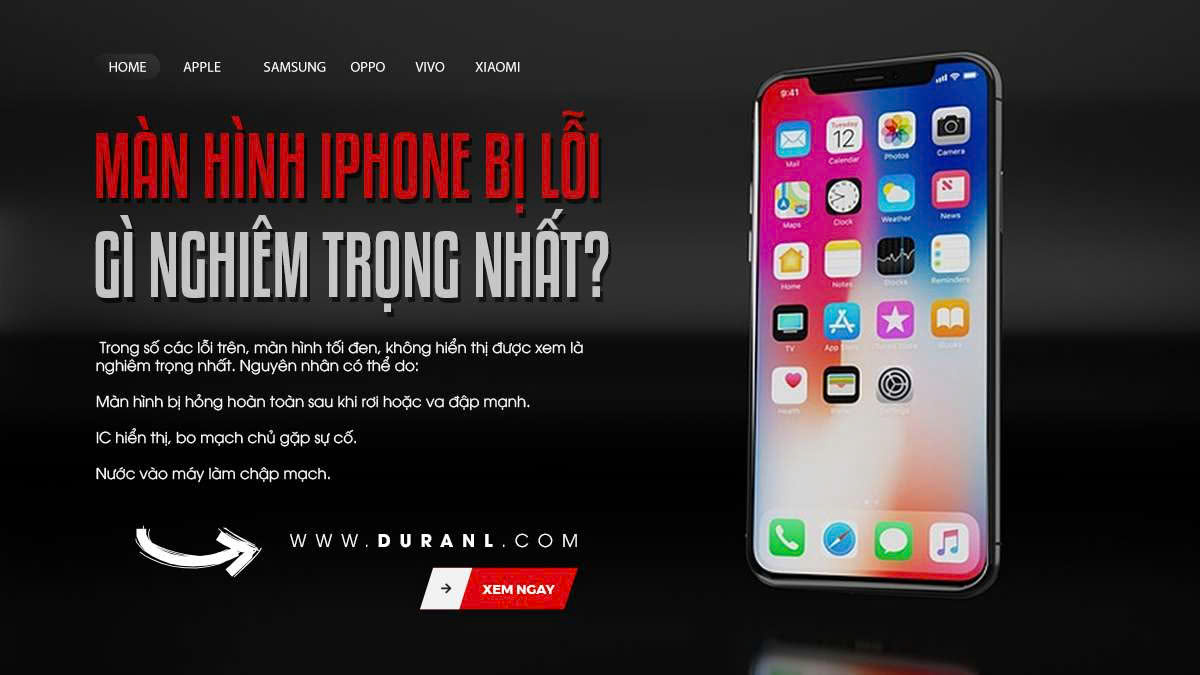 Màn hình iPhone bị lỗi gì nghiêm trọng nhất?