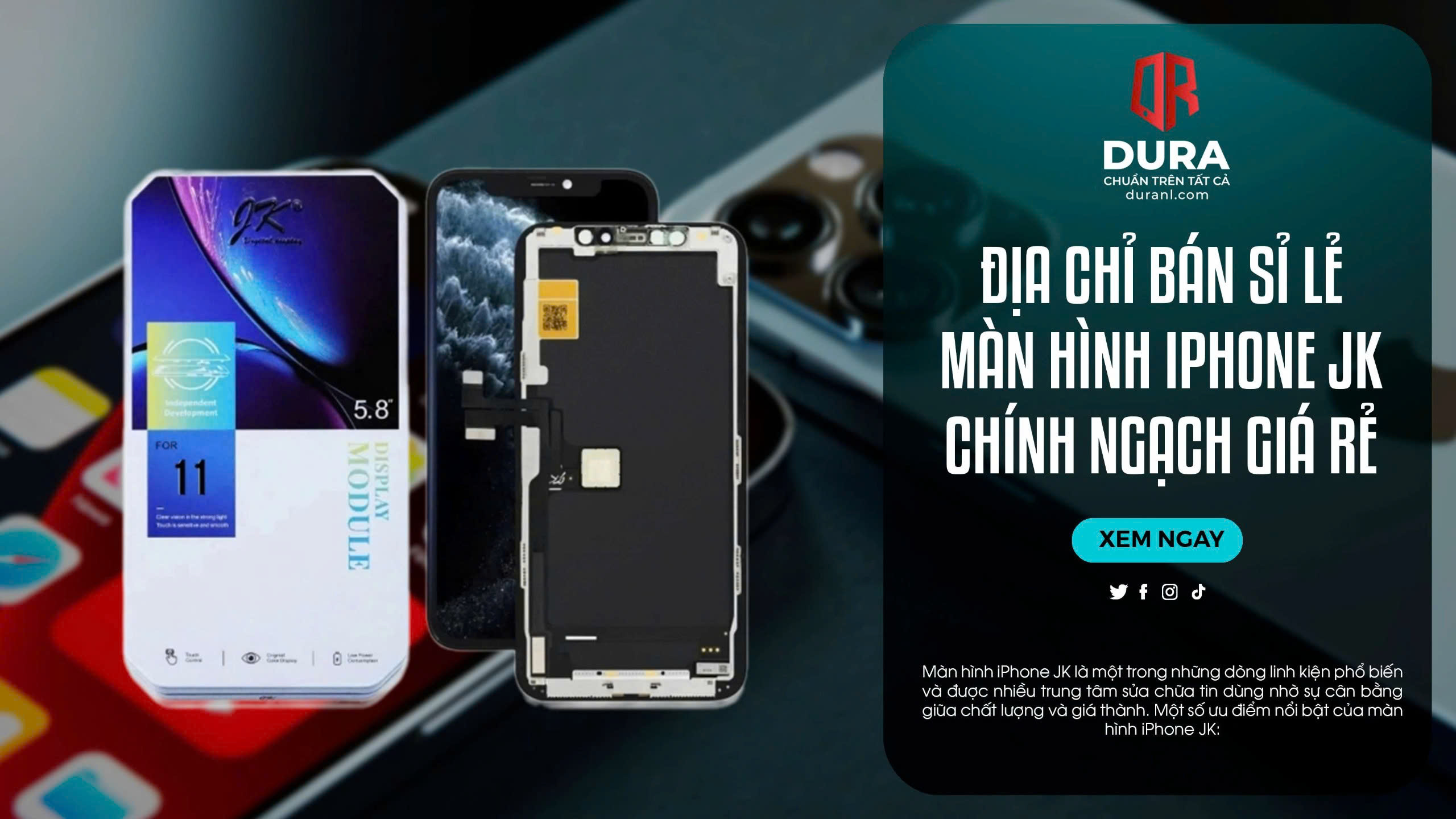 Địa chỉ bán sỉ lẻ màn hình iphone JK chính ngạch giá rẻ