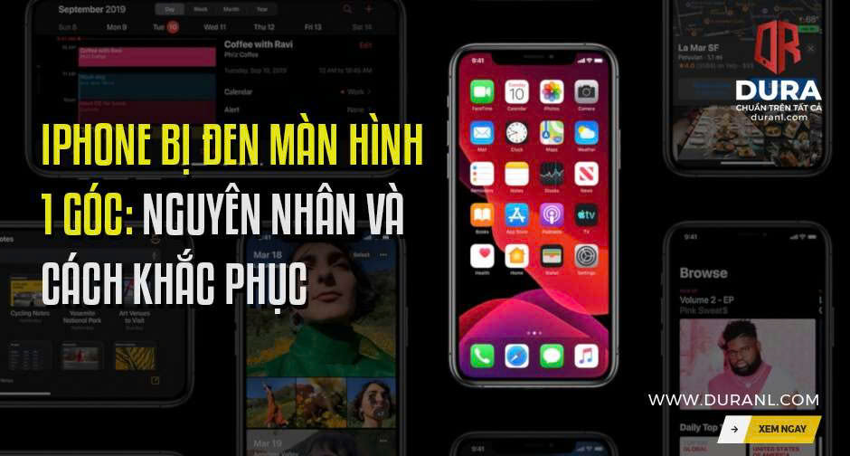 iPhone bị đen màn hình 1 góc: Nguyên nhân và cách khắc phục