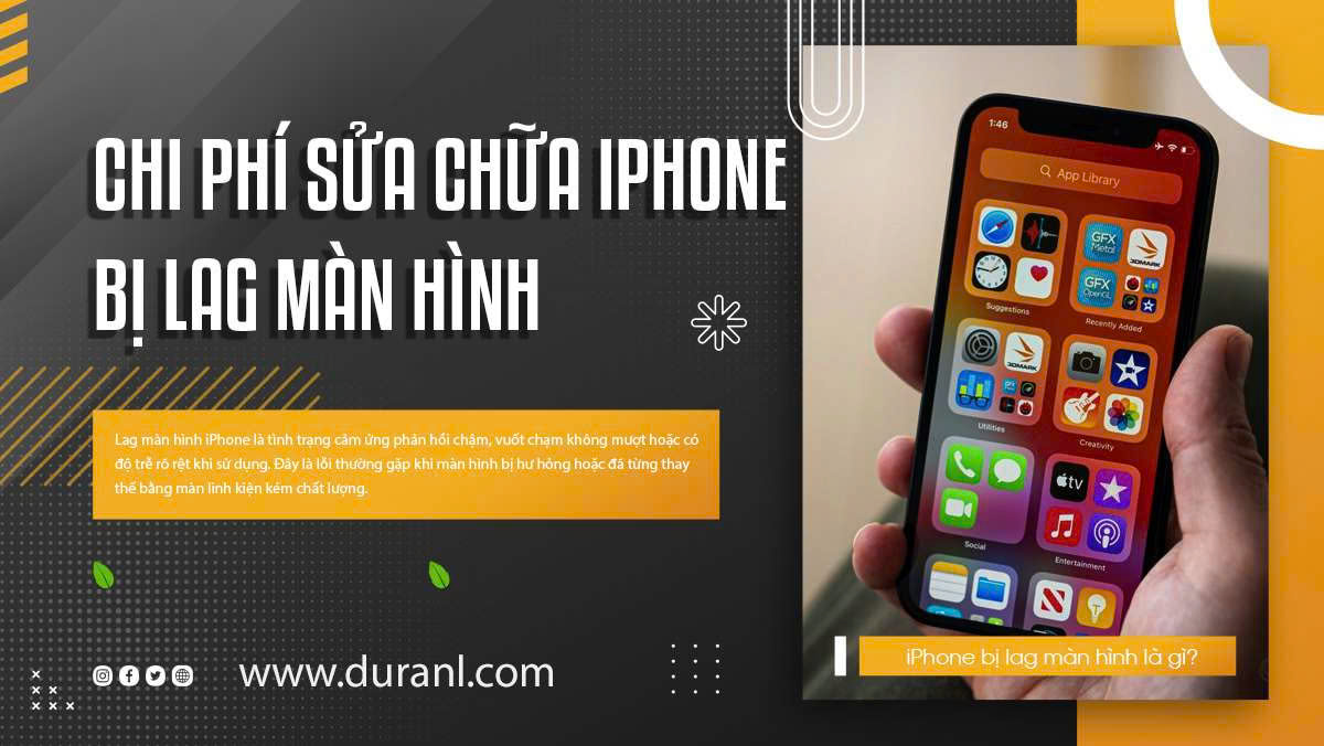 Chi phí sửa chữa iPhone bị lag màn hình