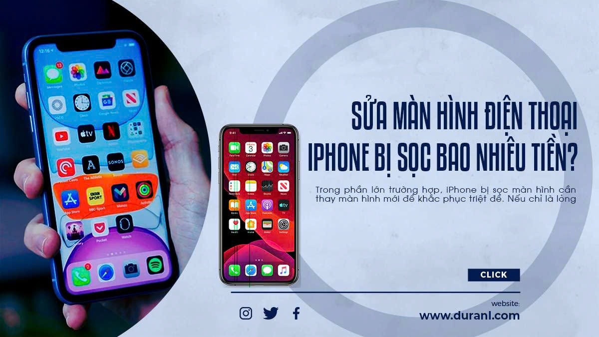 Sửa màn hình điện thoại iPhone bị sọc bao nhiêu tiền?