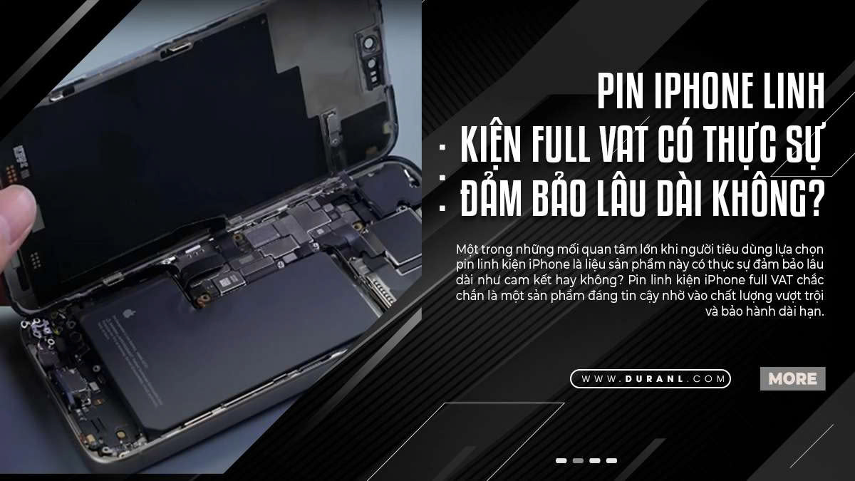 Pin iPhone linh kiện full VAT có thực sự đảm bảo lâu dài không?