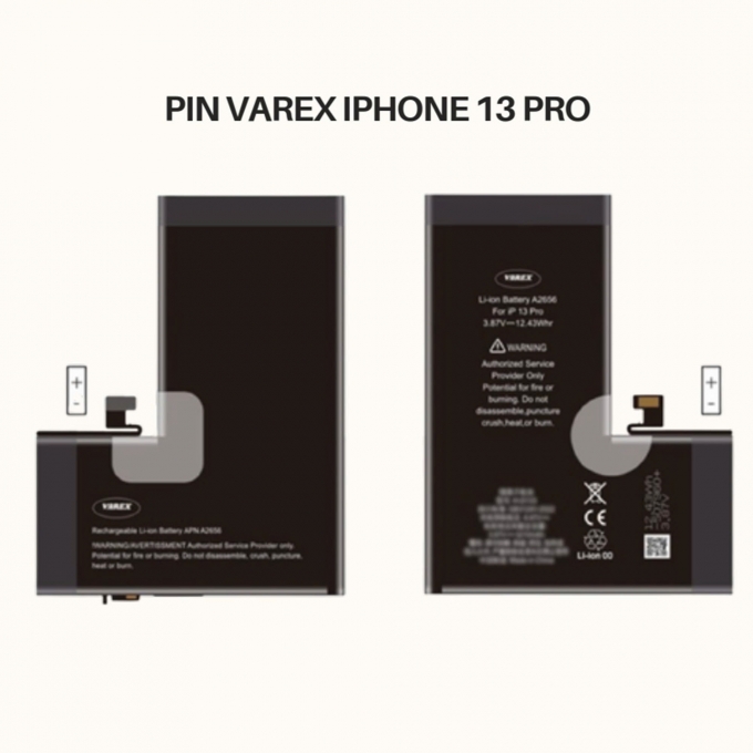 PIN VAREX IP 13 Pro Chấn Đoán Dung Lượng Cao