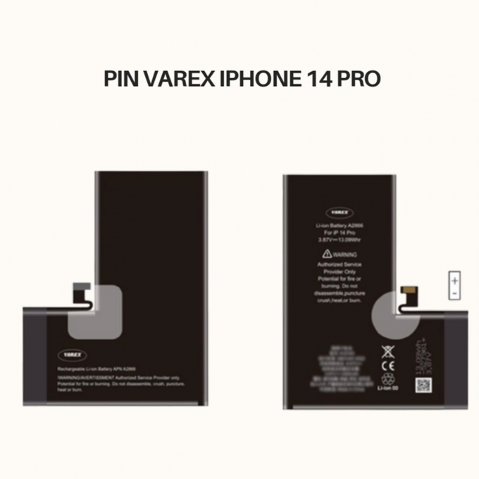 PIN VAREX IP 14 Pro Chấn Đoán Dung Lượng Cao