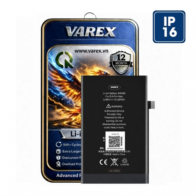 PIN VAREX Dung Lượng Cao IP 16