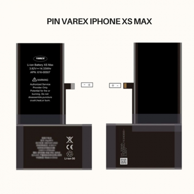 PIN VAREX Dung Lượng Cao IP XS Max