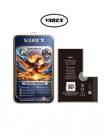 Cell VAREX Dung Lượng Cao IP 14 Pro Max