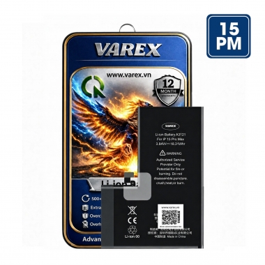 Cell VAREX Dung Lượng Cao IP 15 Pro Max