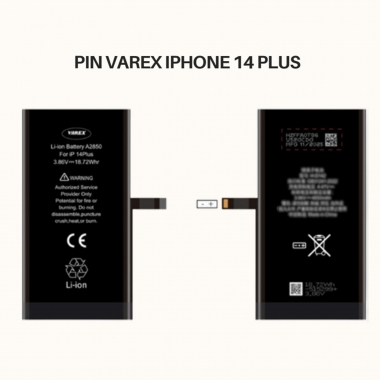 PIN VAREX Dung Lượng Cao IP 14 Plus