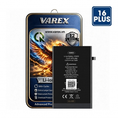 PIN VAREX Dung Lượng Cao IP 16 Plus