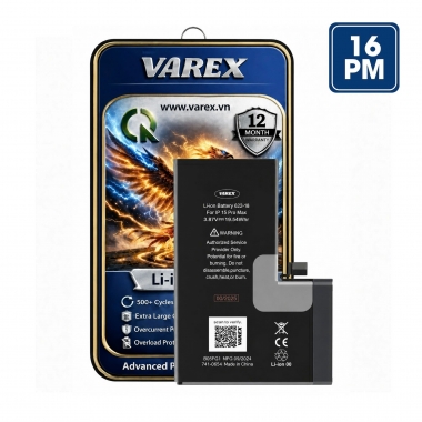 PIN VAREX Dung Lượng Cao IP 16 Pro Max