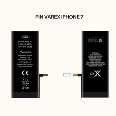 PIN VAREX Dung Lượng Chuẩn IP 7