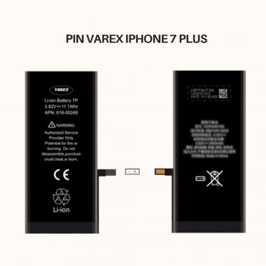 PIN VAREX Dung Lượng Chuẩn IP 7 Plus