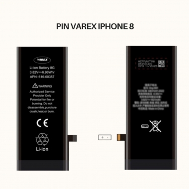 PIN VAREX Dung Lượng Chuẩn IP 8