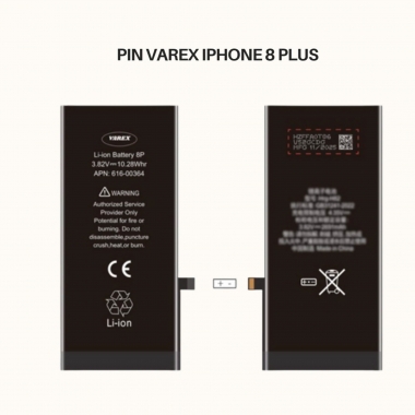 PIN VAREX Dung Lượng Chuẩn IP 8 Plus